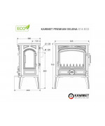 Kawmet Premium SELENA S14 ECO - liatinové kachle