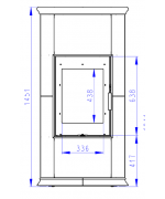 Romotop Gremio 4 - akumulačné krbové kachle