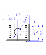 Romotop Gremio 3G - akumulačné krbové kachle, celopresklené dvierka