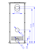 Romotop Gremio 3G - akumulačné krbové kachle, celopresklené dvierka