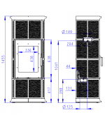 Romotop Gremio 3G - akumulačné krbové kachle, celopresklené dvierka