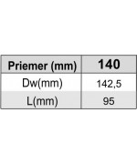 Kondenzačná ímka bočná ø140 mm nerez