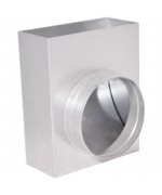 Prechod kanál / ø 100 90° kanál 150x50