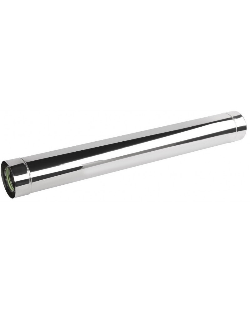 Rúra rovná ø60/100 mm nerez kondenz - 1000 mm