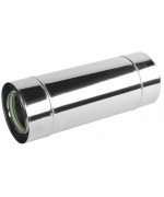 Rúra rovná ø100/150 mm nerez kondenz - 1000 mm