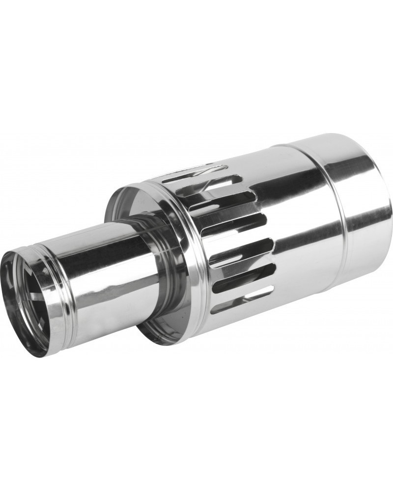 Ukončenie bočné ø60/100 mm nerez kondenz - 250 mm