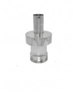 Ukončenie horné ø60/100 mm nerez kondenz - 250 mm