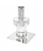 Ukončenie horné s podstavou ø60/100 mm nerez kondenz - 250 mm