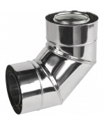 Koleno 90° ø60/100 mm nerez kondenz