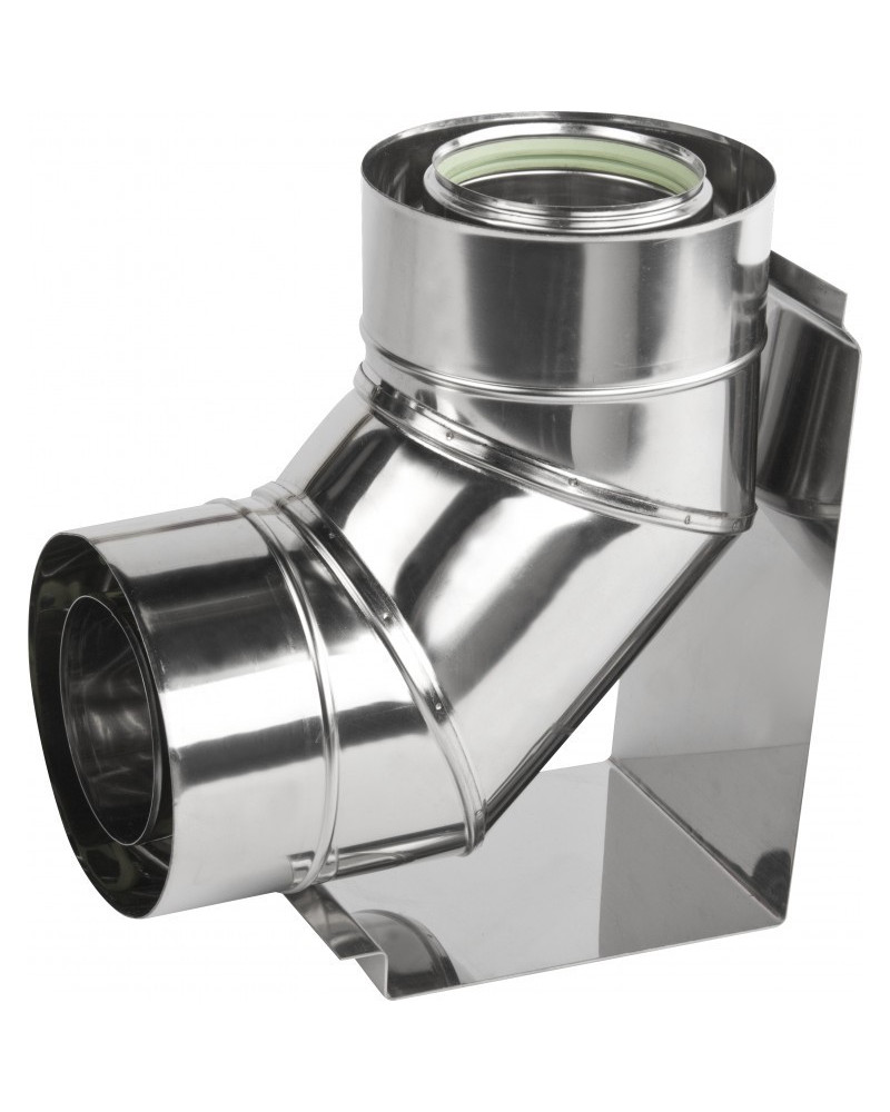 Koleno 90° s podstavou ø100/150 mm nerez kondenz