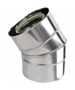 Koleno 30° ø100/150 mm nerez kondenz