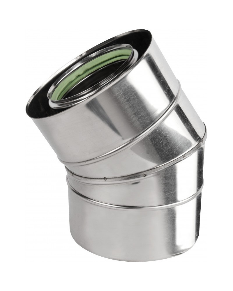 Koleno 30° ø100/150 mm nerez kondenz