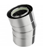 Koleno 30° ø100/150 mm nerez kondenz