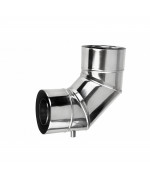 Koleno 90° s odvodom kondenzu ø100/150 mm nerez kondenz