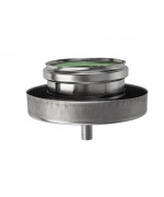 Ukončenie horné s podstavou ø60/100 mm nerez kondenz - 250 mm