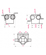 Distribučný box s 2 vývodmi 2x75 mm/125 mm
