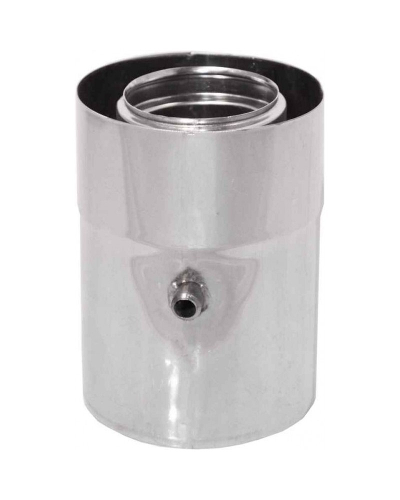 Rúra s odtokom kondenzu ø60/100 mm nerez kondenz