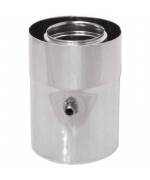 Rúra s odtokom kondenzu ø100/150 mm nerez kondenz