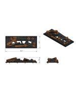 Dimplex Cassette 400/600 s polienkami 400 elektrický krb vstavaný s 3D efektom