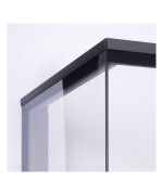 HEAT R 2g L 81.51.40.24 - rohová krbová vložka s výsuvnými dvierkami a s ohýbaným sklom