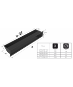 Tunelová mriežka LUFT 60x200 45S - biela