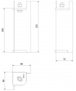 Nastaviteľný stojan pre krbové vložky Kratki FLOKI