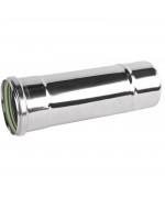 Rúra rovná ø100 mm nerez kondenz - 250 mm