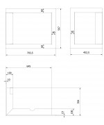 Montážny rámik 90° pre krbové vložky FLOKI S rohové presklenie