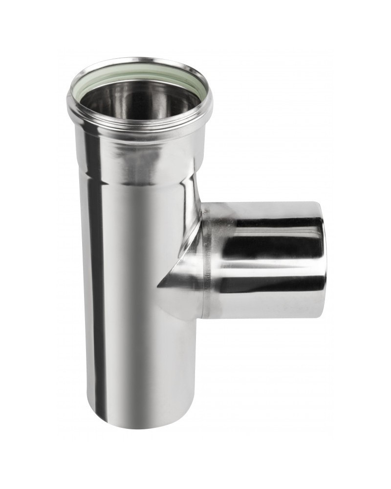 Sopúch 87° 80 mm nerez kondenz - 250 mm