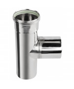 Sopúch 87° 80 mm nerez kondenz - 250 mm