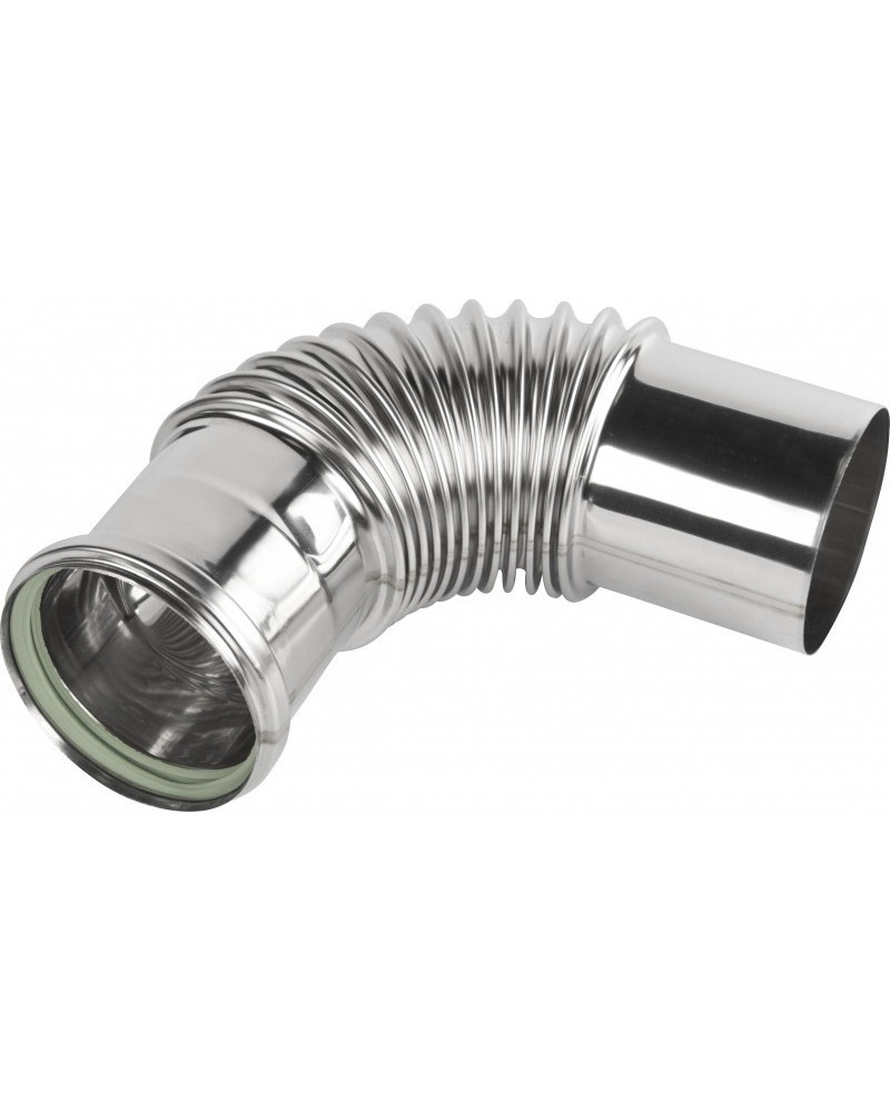 Koleno 90° ø80 mm nerez kondenz