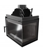 Kratki SIMPLE Z/S 8 BS pravé presklenie - krbová vložka