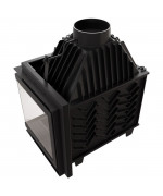 Kratki SIMPLE Z/S 8 BS ľavé presklenie - krbová vložka