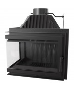 Kratki SIMPLE Z/S 8 BS ľavé presklenie - krbová vložka