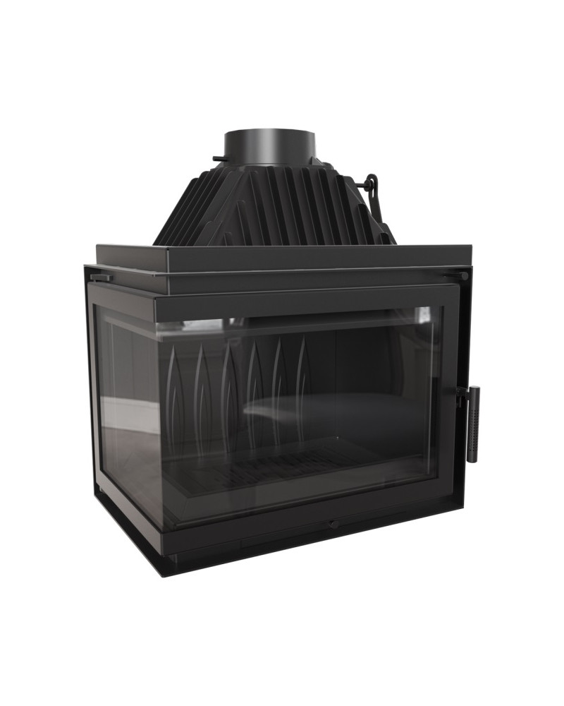 Kratki SIMPLE Z/S 8 BS ľavé presklenie - krbová vložka