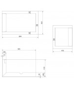 Montážny rámik 90° pre krbové vložky FLOKI M rohové presklenie