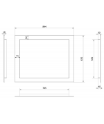 Montážny rámik 90° pre krbové vložky DECO - ZOSIA