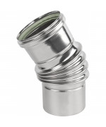 Koleno 30° ø60 mm nerez kondenz