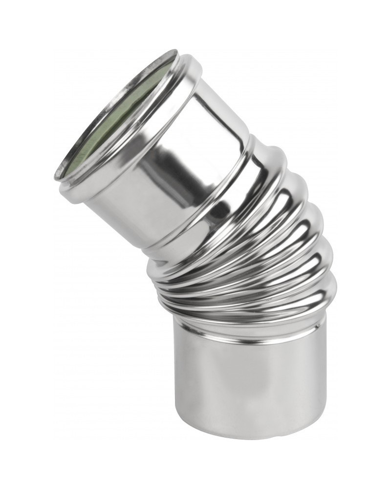 Koleno 45° ø60 mm nerez kondenz