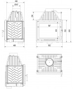 Kratki Zuzia ECO 12 kW DECO - krbová vložka