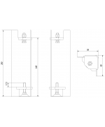 Nastaviteľný stojan pre liatinové krbové vložky Kratki BS, MILA, BASIA a AQUARIO