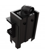 Kratki NBC 7 bočné otváranie, čierne ohnisko - trojstranná krbová vložka