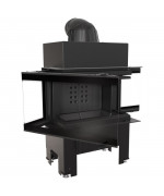 Kratki NBC 7 bočné otváranie, čierne ohnisko - trojstranná krbová vložka