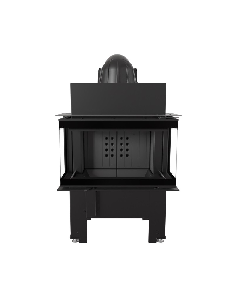 Kratki NBC 7 bočné otváranie, čierne ohnisko - trojstranná krbová vložka