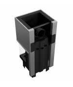 Kratki NBC 9 výsuvné dvierka, čierne ohnisko - trojstranná krbová vložka