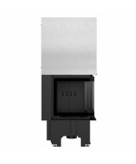 Kratki VN 480/480 pravé presklenie s výsuvným otváraním dvierok - krbová vložka rohová