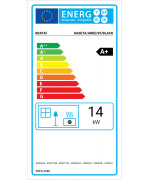 Kratki ARKE 95, čierne ohnisko - krbová kazeta s ventilátorom