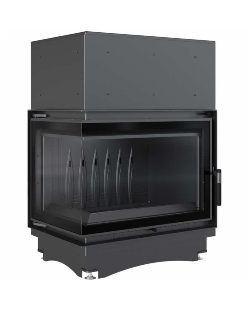 Kratki Zuzia ECO 12 kW BS DECO ľavá - krbová vložka rohová