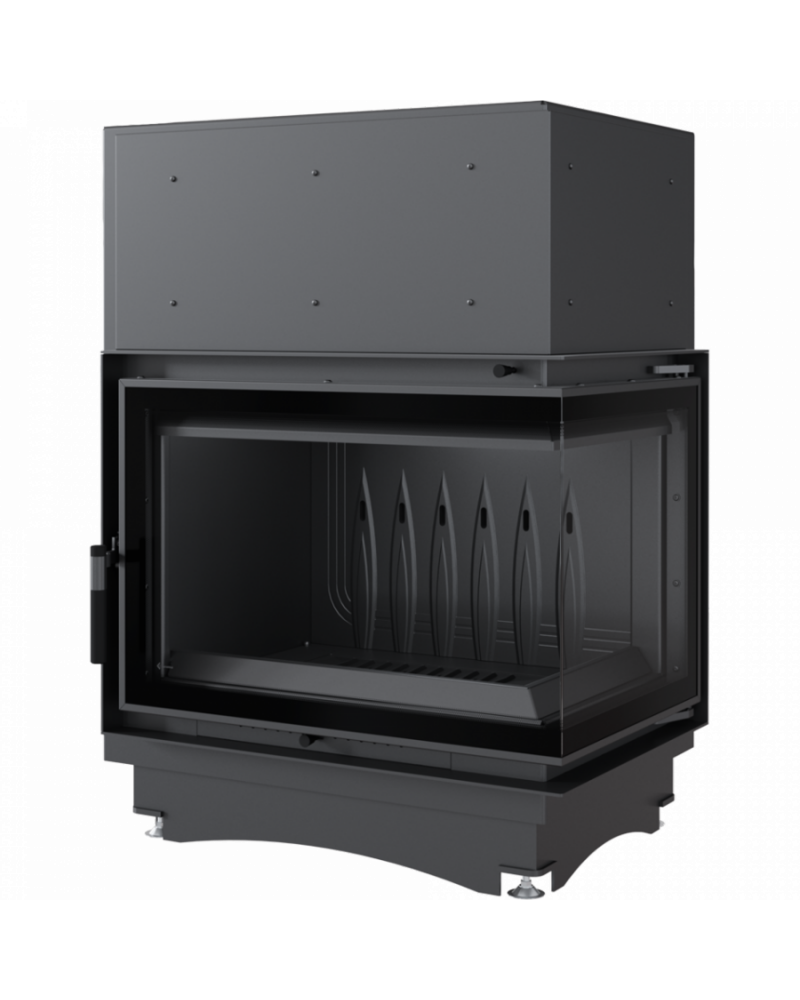 Kratki Zuzia ECO 12 kW BS DECO pravá - krbová vložka rohová