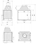 Kratki Zosia DECO ECO 12 kW - krbová vložka